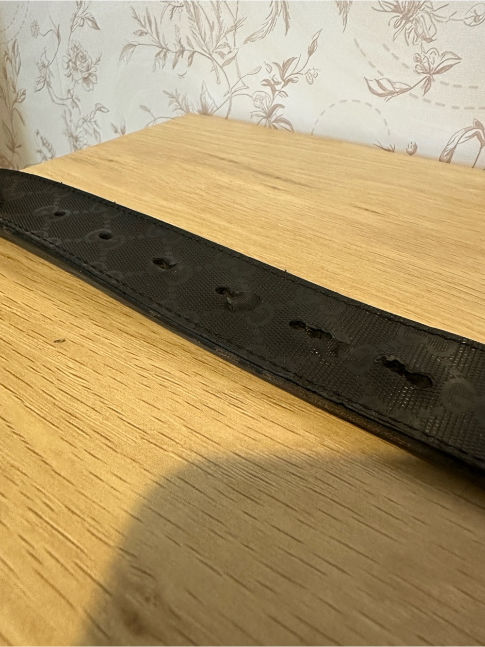 Authentic Gucci Black Imprime GG Monogram Belt 95/38 - Picture 7 of 10